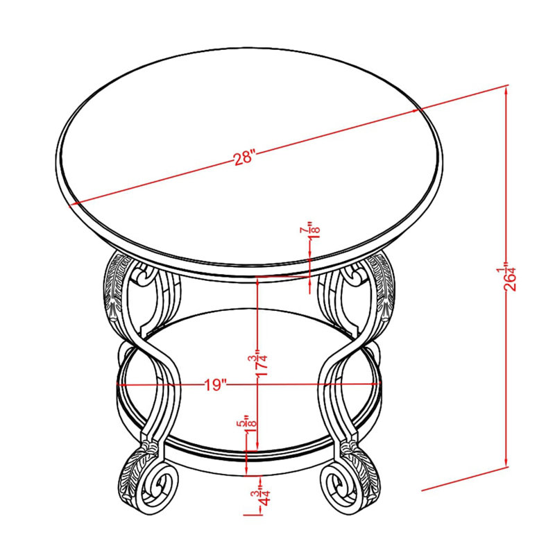Lark Manor Craine 2 Piece Living Room Table Set & Reviews Wayfair